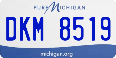 MI license plate DKM8519