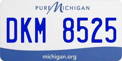 MI license plate DKM8525