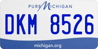 MI license plate DKM8526