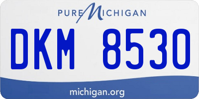 MI license plate DKM8530