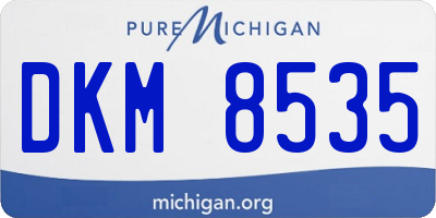 MI license plate DKM8535