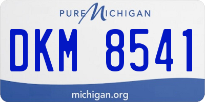 MI license plate DKM8541