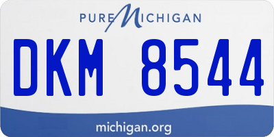 MI license plate DKM8544