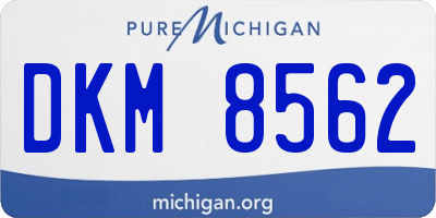 MI license plate DKM8562