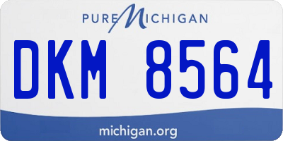 MI license plate DKM8564