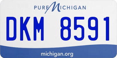 MI license plate DKM8591