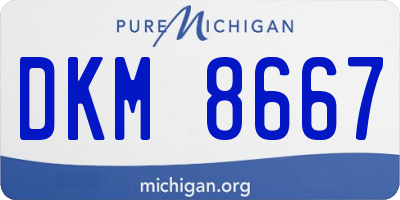 MI license plate DKM8667