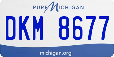 MI license plate DKM8677