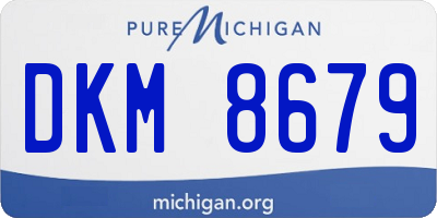 MI license plate DKM8679