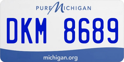 MI license plate DKM8689
