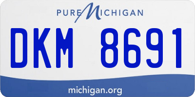 MI license plate DKM8691