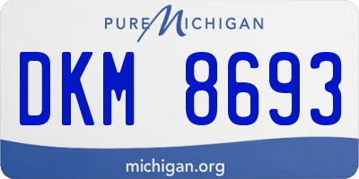 MI license plate DKM8693