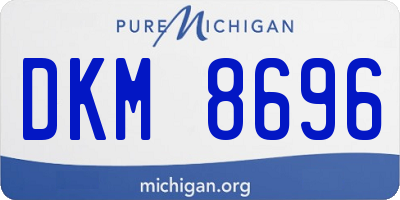 MI license plate DKM8696