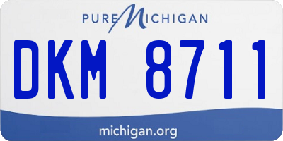 MI license plate DKM8711