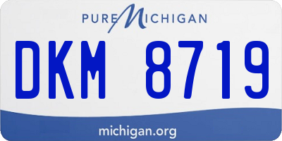 MI license plate DKM8719