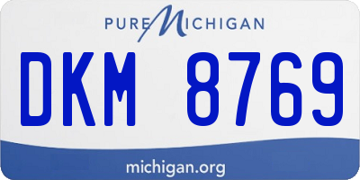 MI license plate DKM8769