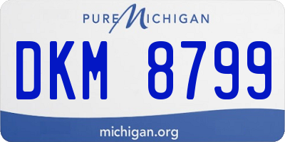 MI license plate DKM8799