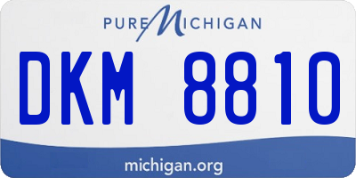 MI license plate DKM8810