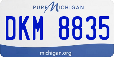 MI license plate DKM8835