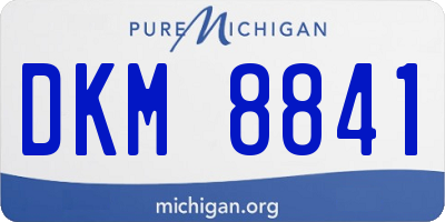 MI license plate DKM8841