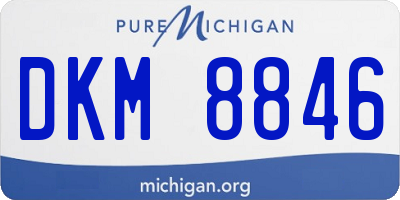 MI license plate DKM8846