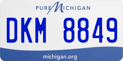 MI license plate DKM8849