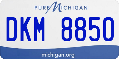 MI license plate DKM8850