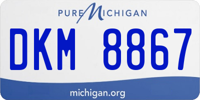 MI license plate DKM8867