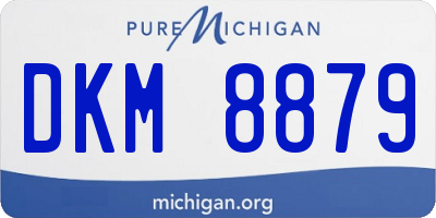 MI license plate DKM8879