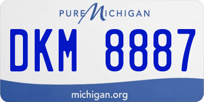 MI license plate DKM8887