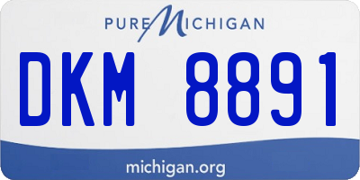 MI license plate DKM8891