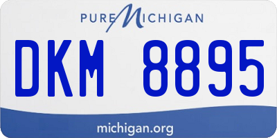 MI license plate DKM8895