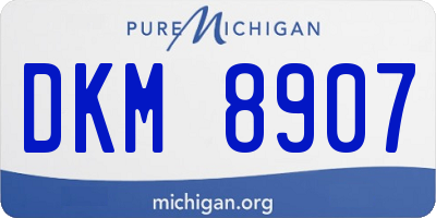 MI license plate DKM8907