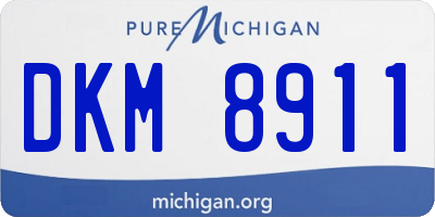 MI license plate DKM8911