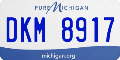 MI license plate DKM8917