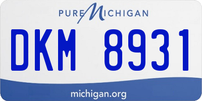 MI license plate DKM8931