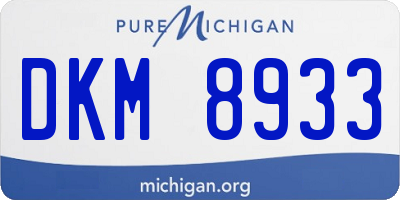 MI license plate DKM8933