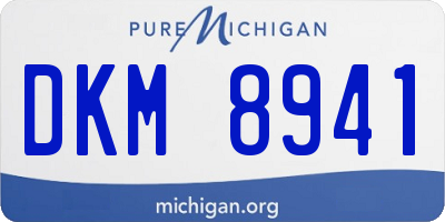 MI license plate DKM8941