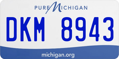 MI license plate DKM8943