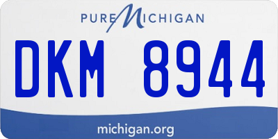 MI license plate DKM8944