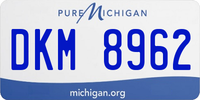 MI license plate DKM8962