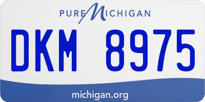 MI license plate DKM8975