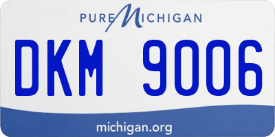 MI license plate DKM9006