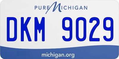 MI license plate DKM9029