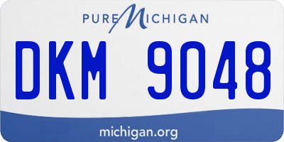 MI license plate DKM9048