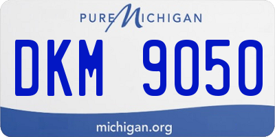 MI license plate DKM9050