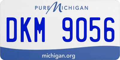 MI license plate DKM9056