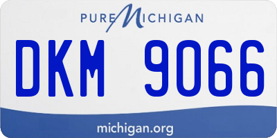 MI license plate DKM9066