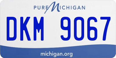 MI license plate DKM9067