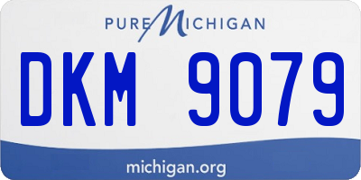 MI license plate DKM9079